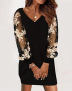 Evelyn | Elegant Lace Sleeve Dress