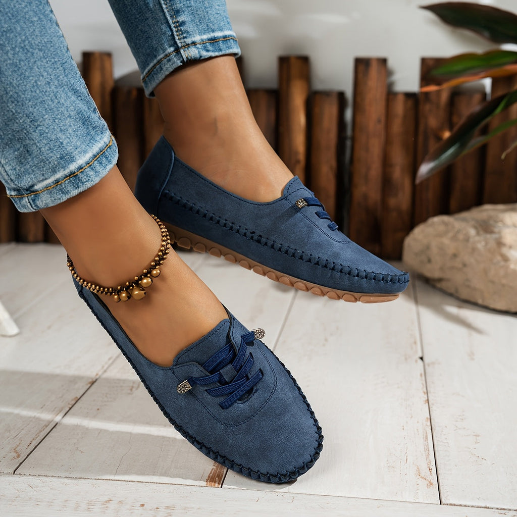 Lightweight Flexible Moccasins Soft Pink Suede Comfort
