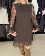 Calerina | Elegant Patchwork Dress