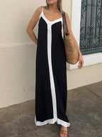 Nancy | Island Style Lavechic Colourblock Midi Dress Look