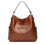 Scratch Proof Leather Hobo Handbag Versatile Wear