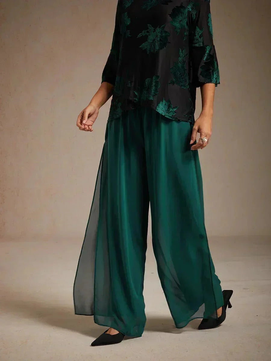 Fluressa | Split Hem Flow Trousers