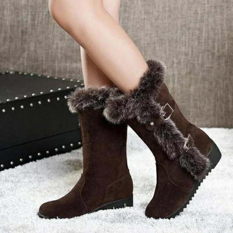 Plushvella | Mid Calf Winter Boots