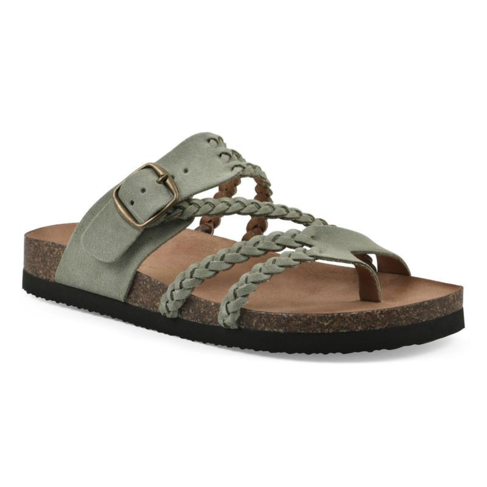 Braided Soft Suede Sandals Flat Comfortable Fit
