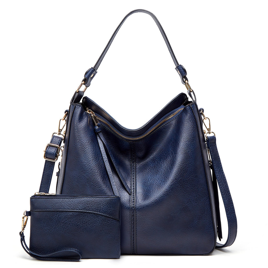 Scratch Proof Leather Hobo Handbag Versatile Wear