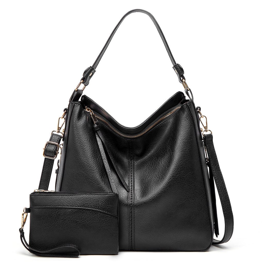 Scratch Proof Leather Hobo Handbag Versatile Wear