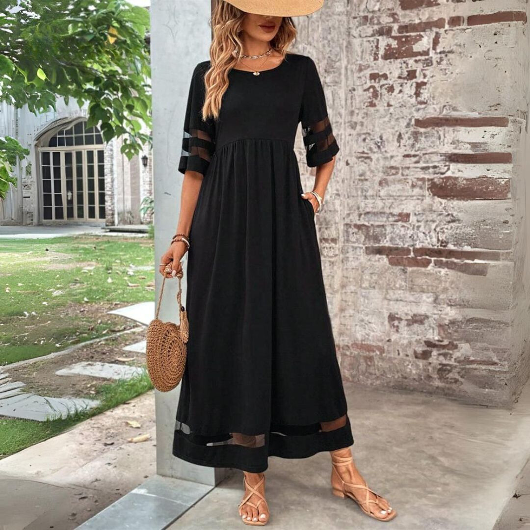 Aubrée – Elegant Midi Dress for a Flattering Fit