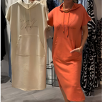 Loravine | Hooded Casual Dress