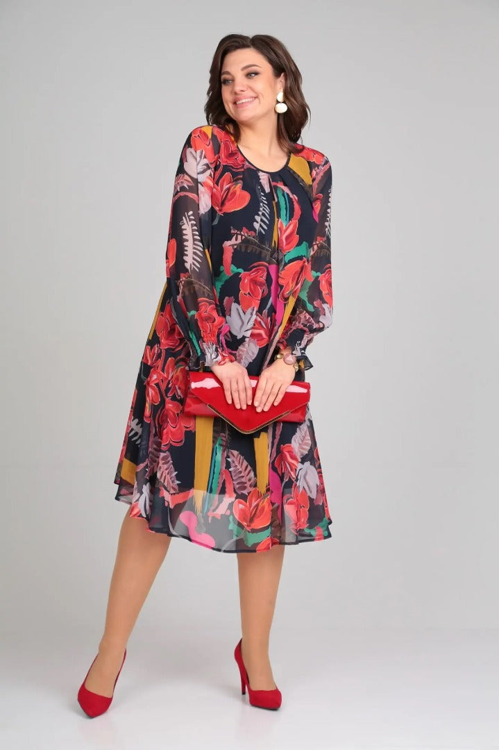 Florine – Graceful Floral Gown