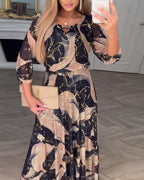 Camille | Floral Chiffon Dress