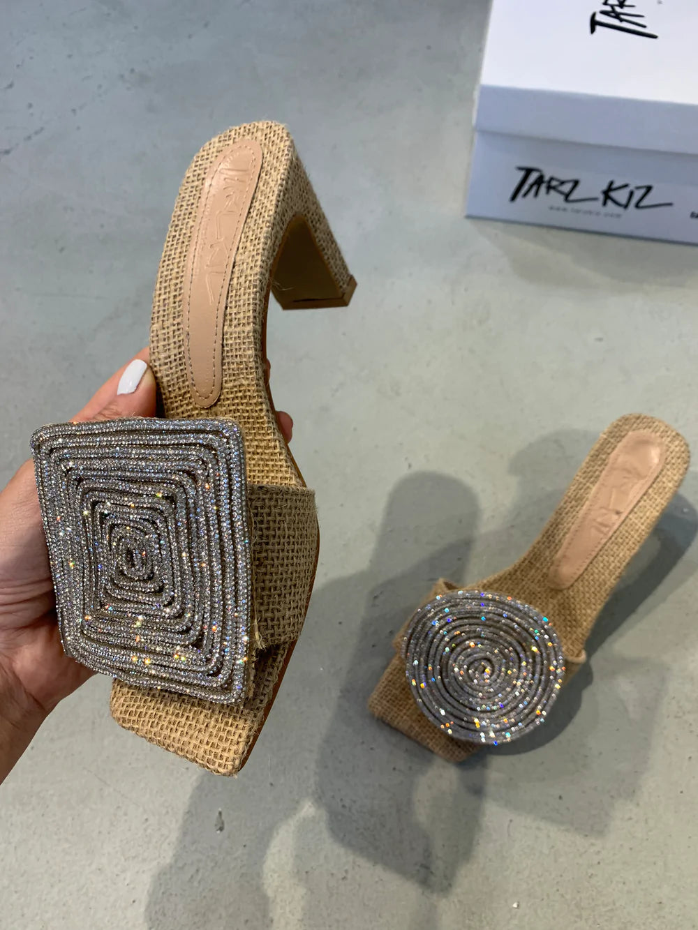 Quadelle | Square Heel Sandals