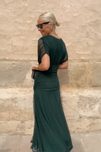 Louise | Chic V-Neck Maxi Dress for Special Occasions