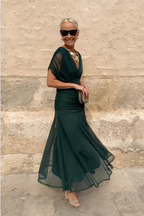 Louise | Chic V-Neck Maxi Dress for Special Occasions