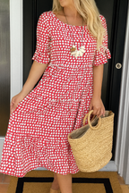 Zerelle | Short Sleeve Midi Dress