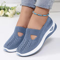 Breathable Slip On Athletic Shoes Lightweight Knit Comfort