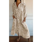 Exclusive beauty long cotton dress