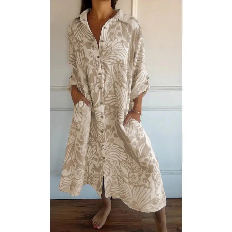 Exclusive beauty long cotton dress
