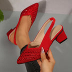 Crystelle | Elegant Crystal Heel Sandals