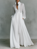 Serena | Elegant Button-Down Maxi Dress