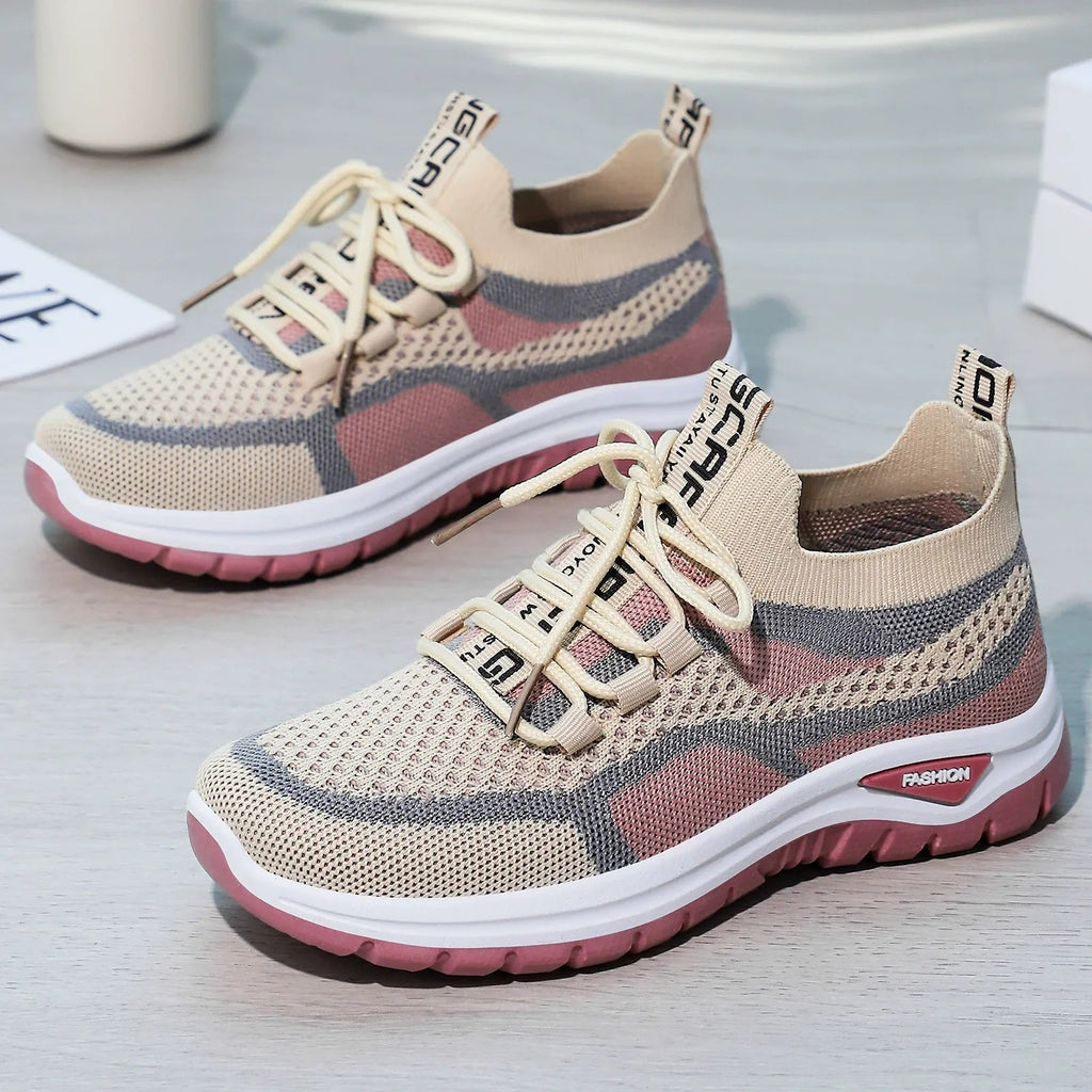 Brevella | Lace Up Comfort Sneakers