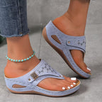 Supportive Wedge Sandals Cushioned Comfortable Fit
