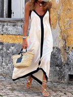 Nancy | Island Style Lavechic Colourblock Midi Dress Look