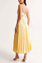 Serelina | pleated maxi dress