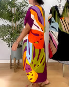 Evelora | Casual Colourful Dress