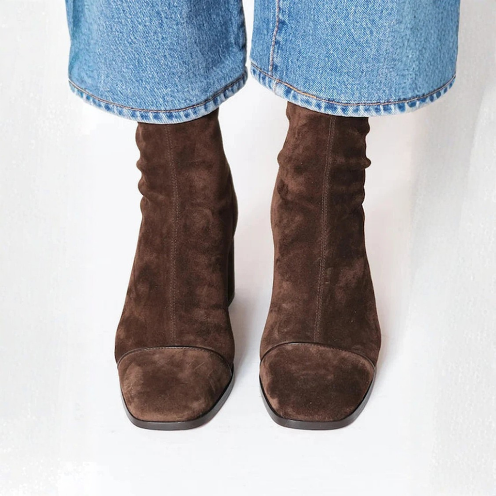 Aurelissa | Elegant Square Heel Ankle Boots