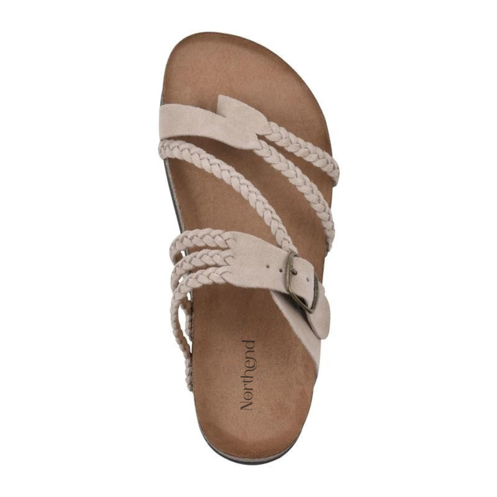 Braided Soft Suede Sandals Flat Comfortable Fit