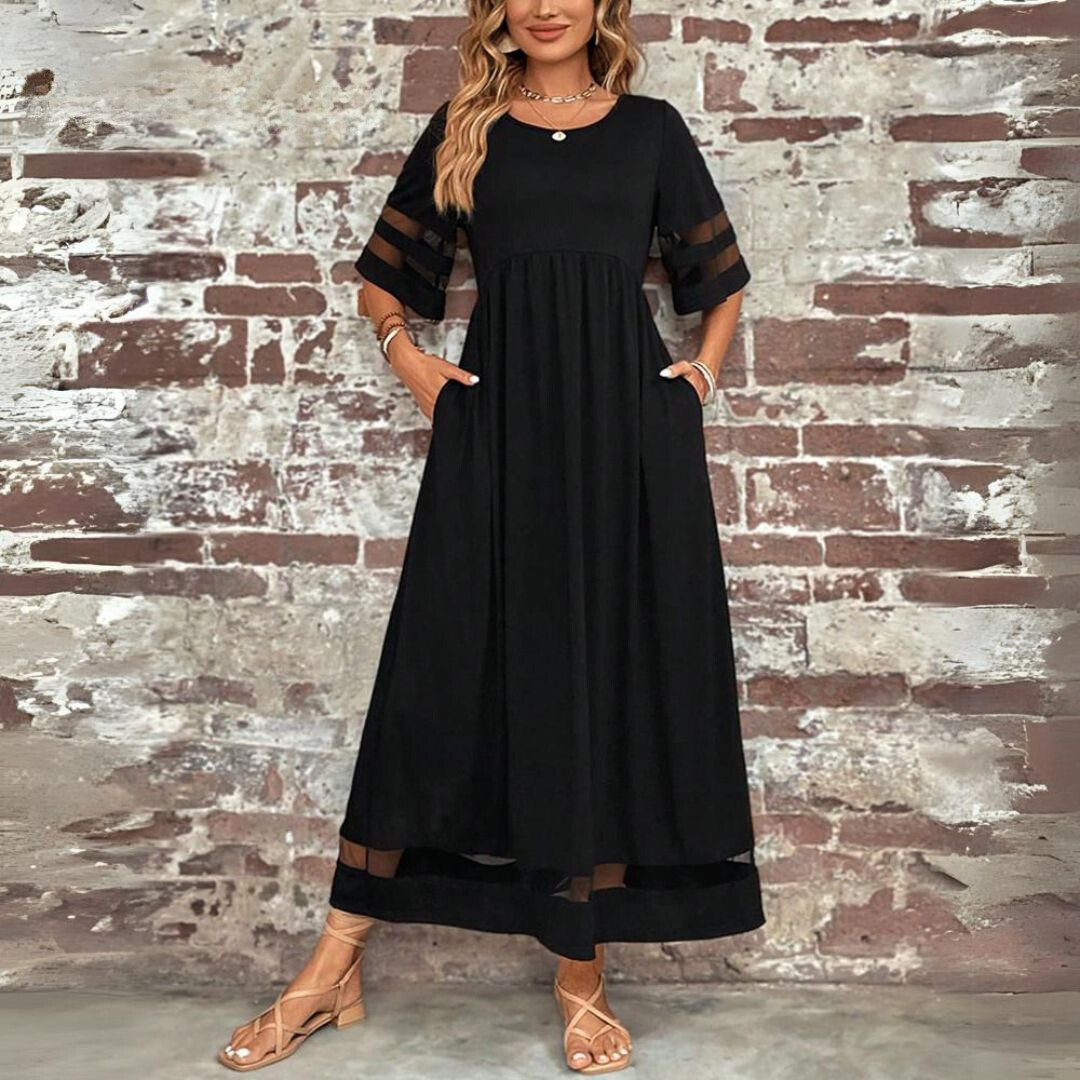 Aubrée – Elegant Midi Dress for a Flattering Fit