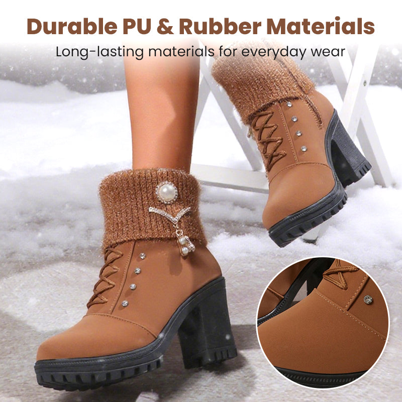 Marvielleenor | Warm Thick Heel Boots