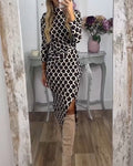 Scalivelle | Scale Print Split Dress