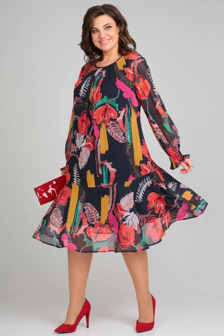 Florine – Graceful Floral Gown