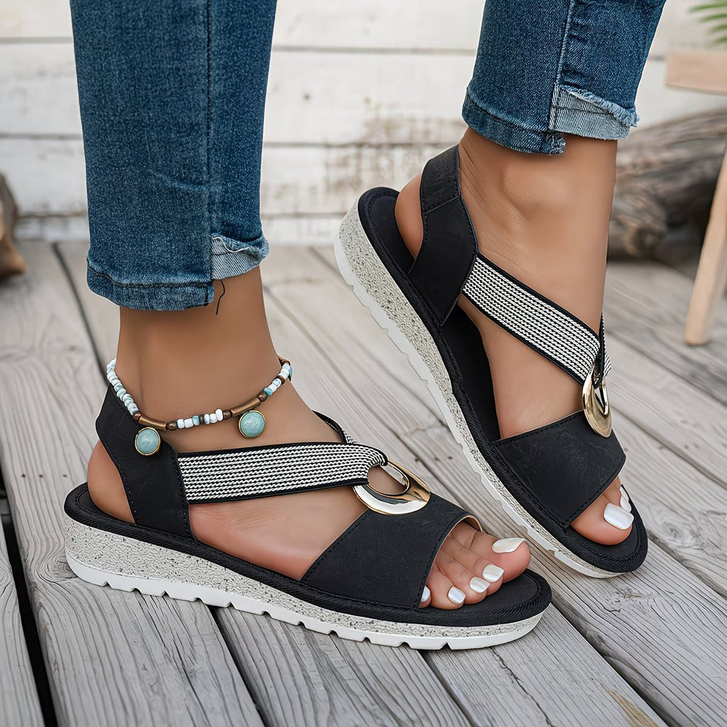 Bucklea | Flat Buckle Sandals