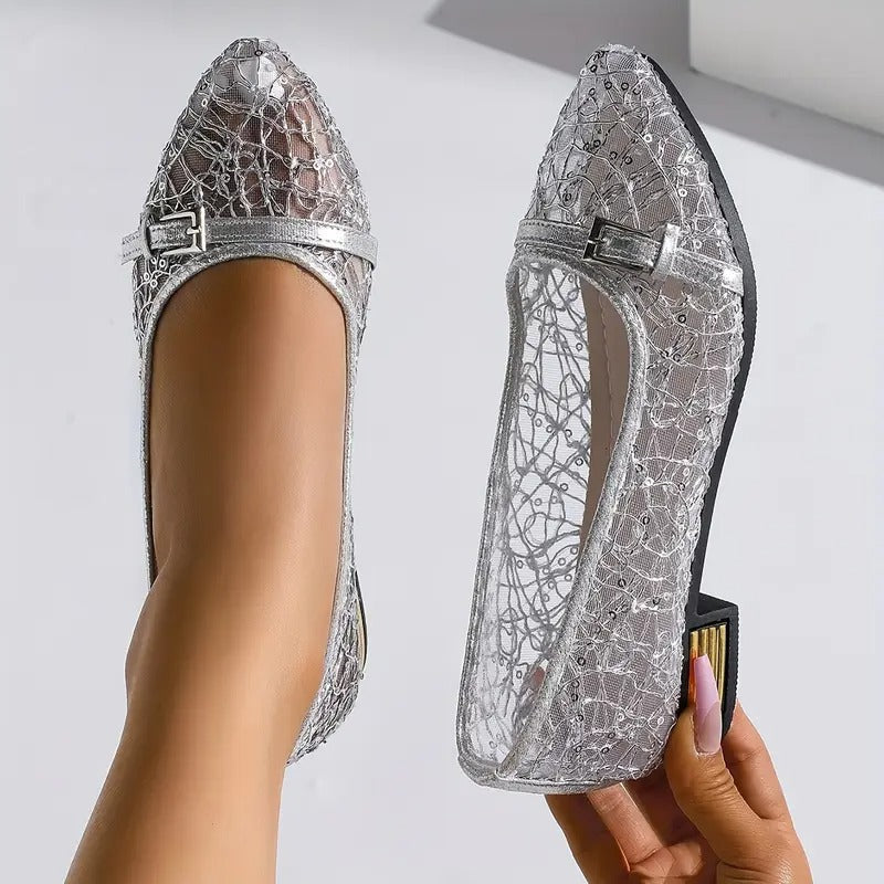 Lacivelle | Everyday Lace Mesh Loafers