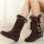 Plushvella | Mid Calf Winter Boots