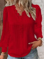 Orlisse | Elegant Solid Blouse