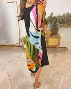 Evelora | Casual Colourful Dress