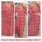Florevia | Casual Floral V Neck Dress