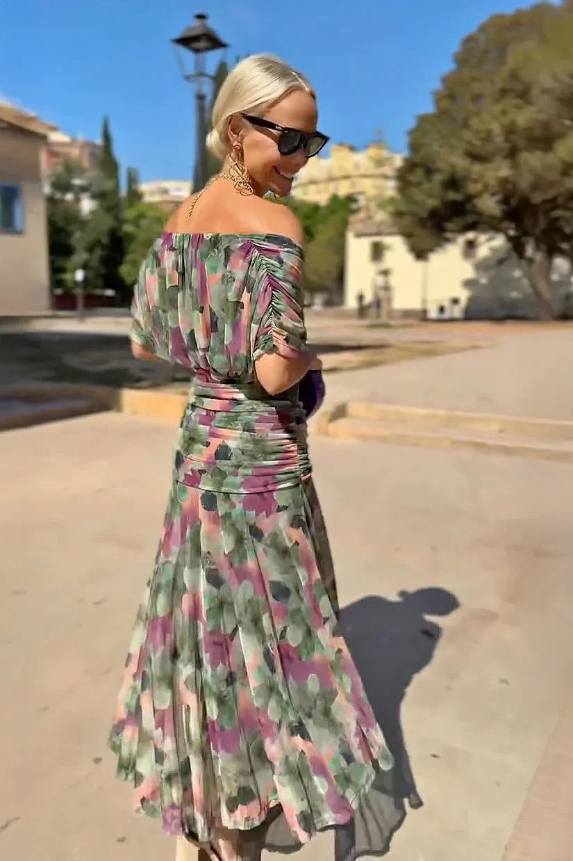 Louise | Chic V-Neck Maxi Dress for Special Occasions