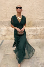 Louise | Chic V-Neck Maxi Dress for Special Occasions