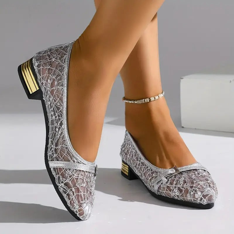 Lacivelle | Everyday Lace Mesh Loafers