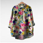 Claire | Elegant Linen Summer Blouse