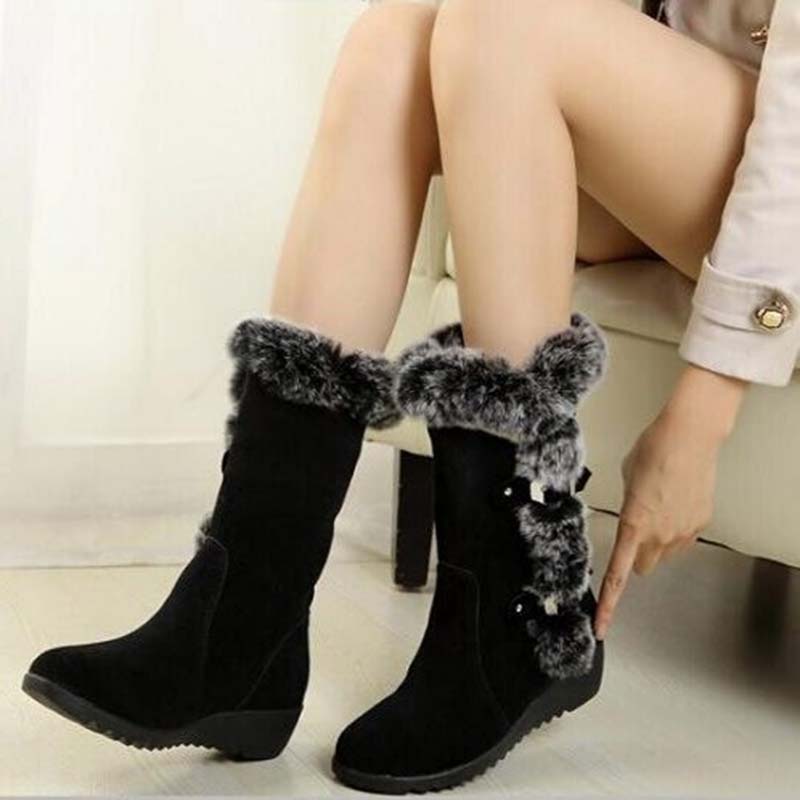Plushvella | Mid Calf Winter Boots