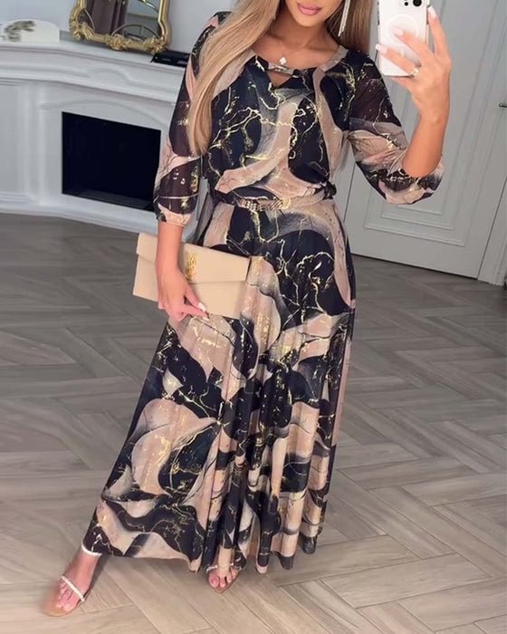 Camille | Floral Chiffon Dress
