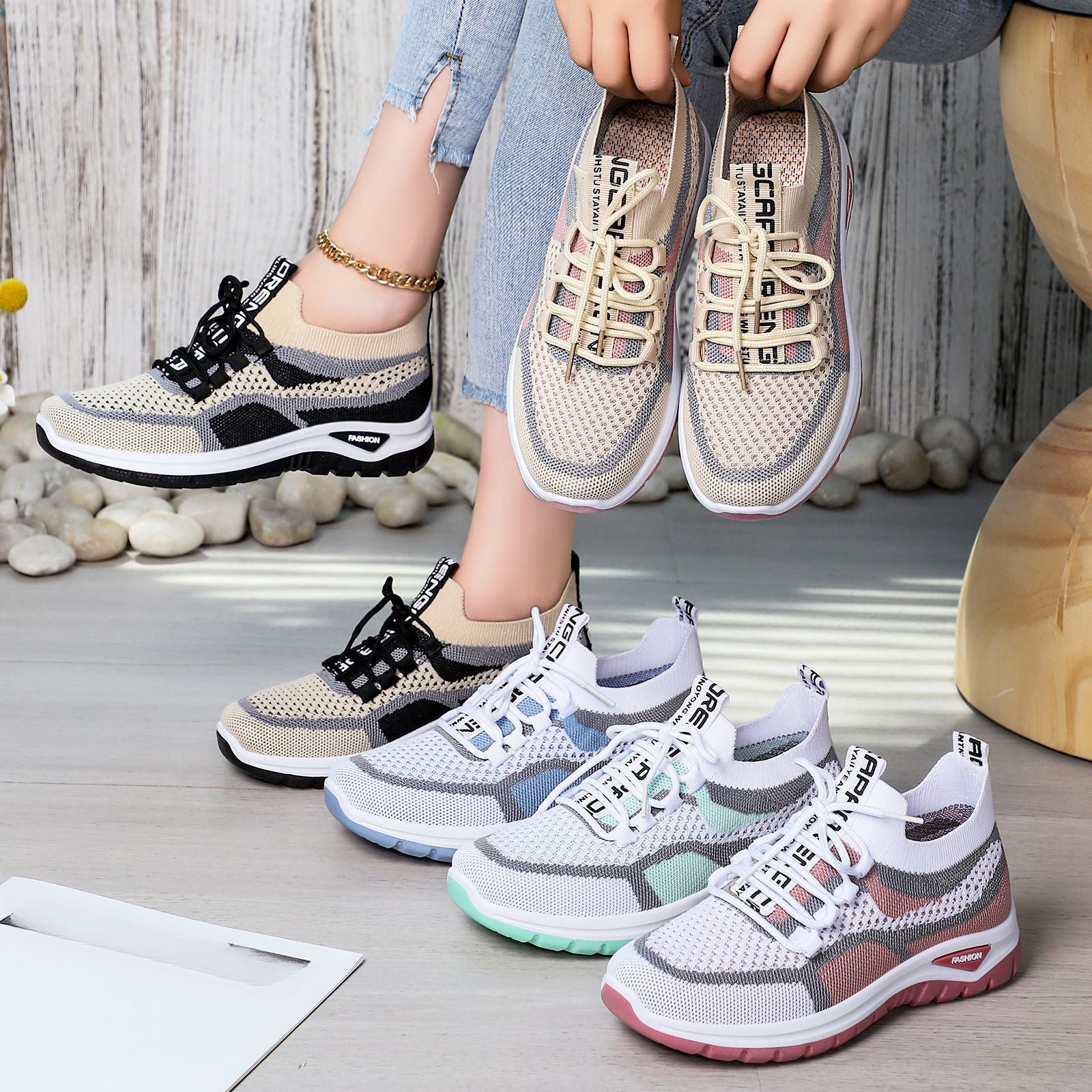 Brevella | Lace Up Comfort Sneakers