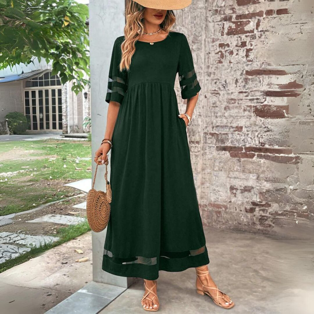 Aubrée – Elegant Midi Dress for a Flattering Fit