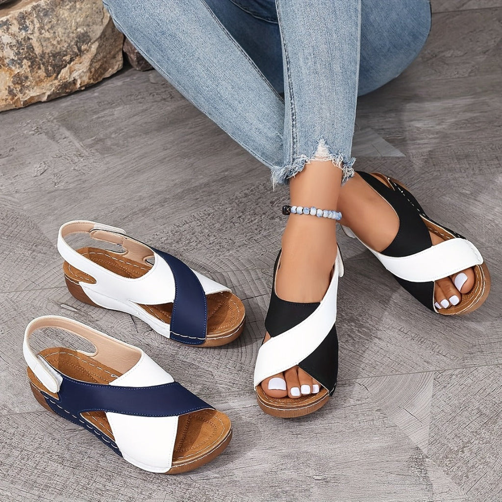 Orthopaedic Wedge Sandals Memory Foam Comfort