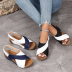 Orthopaedic Wedge Sandals Memory Foam Comfort